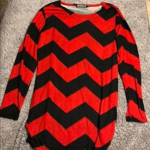 Allegra long sleeve tops for women tripes.